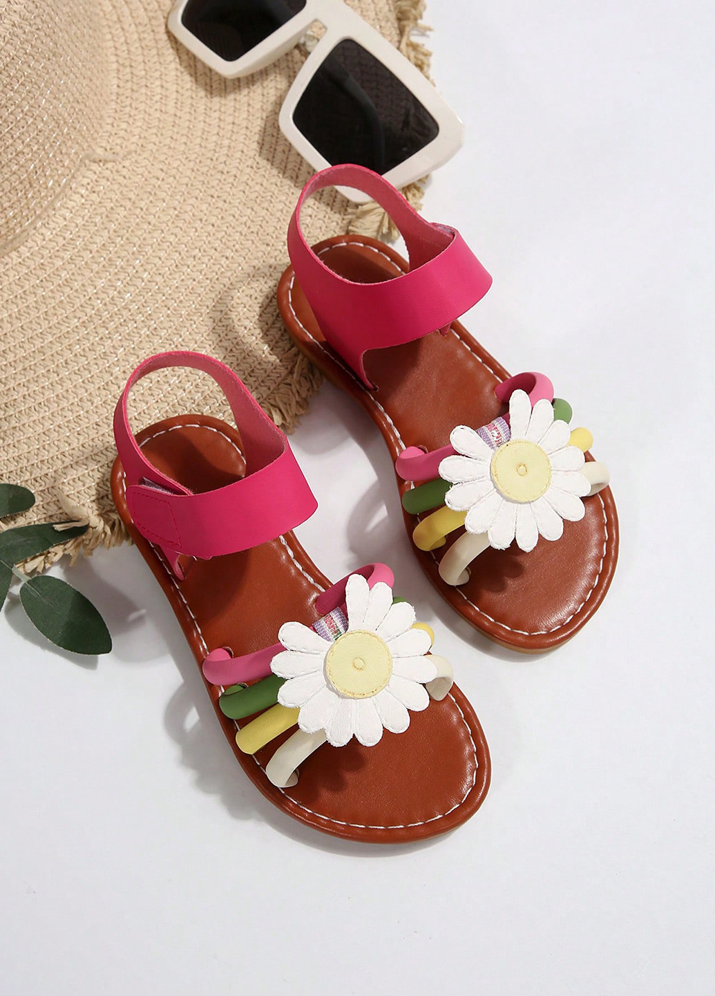 Цветные кэжуал босоножки SHEIN на липучке