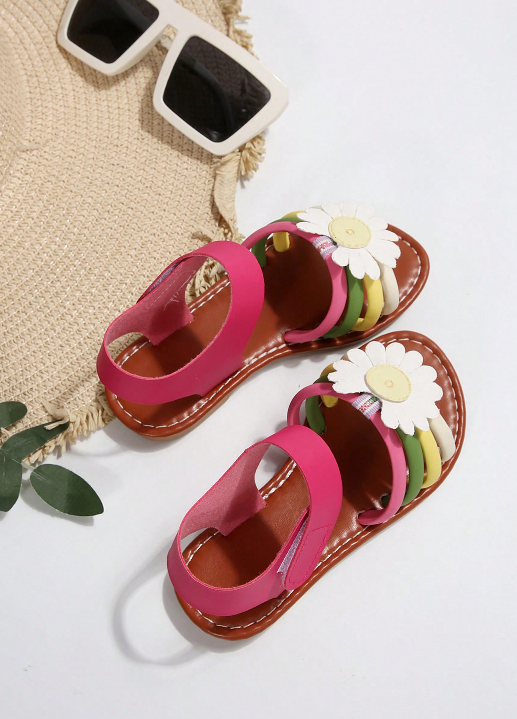 Цветные кэжуал босоножки SHEIN на липучке