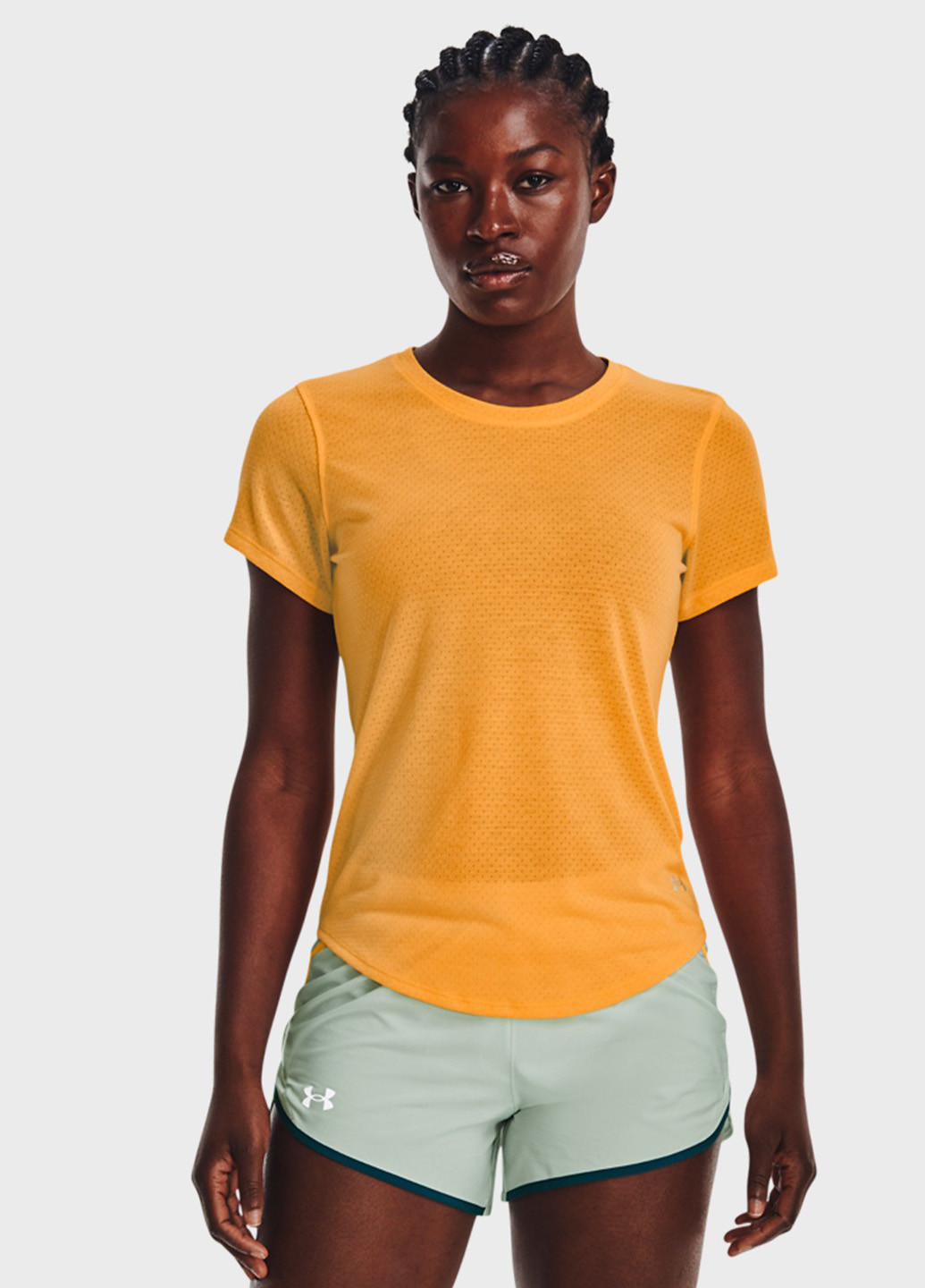 Оранжевая летняя футболка Under Armour