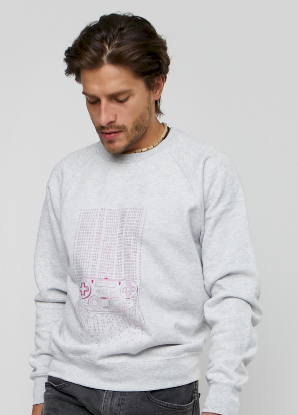 Серый свитшот мужской YAPPI рисунок (250563911)