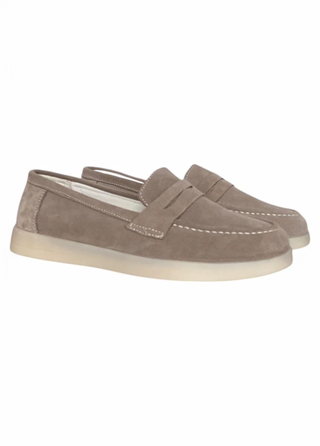 ALLSY Туфлі лофери кавовий з натуральна замша, китай — демісезон (329348874)
