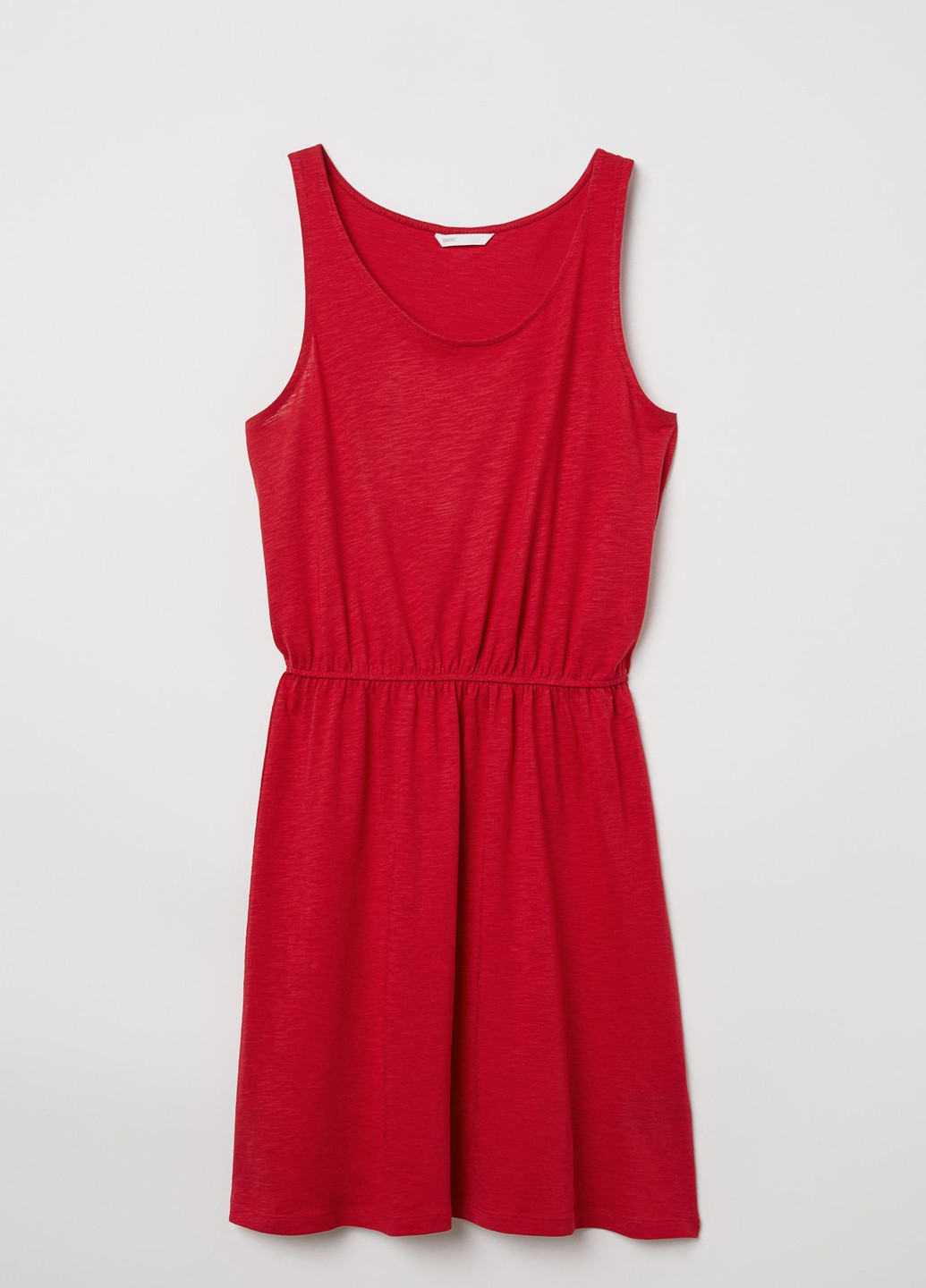 Темно-красное повседневный платье H&M однотонное