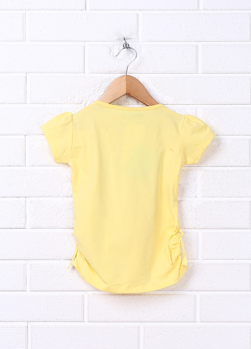 Желтая летняя футболка с коротким рукавом Almis
