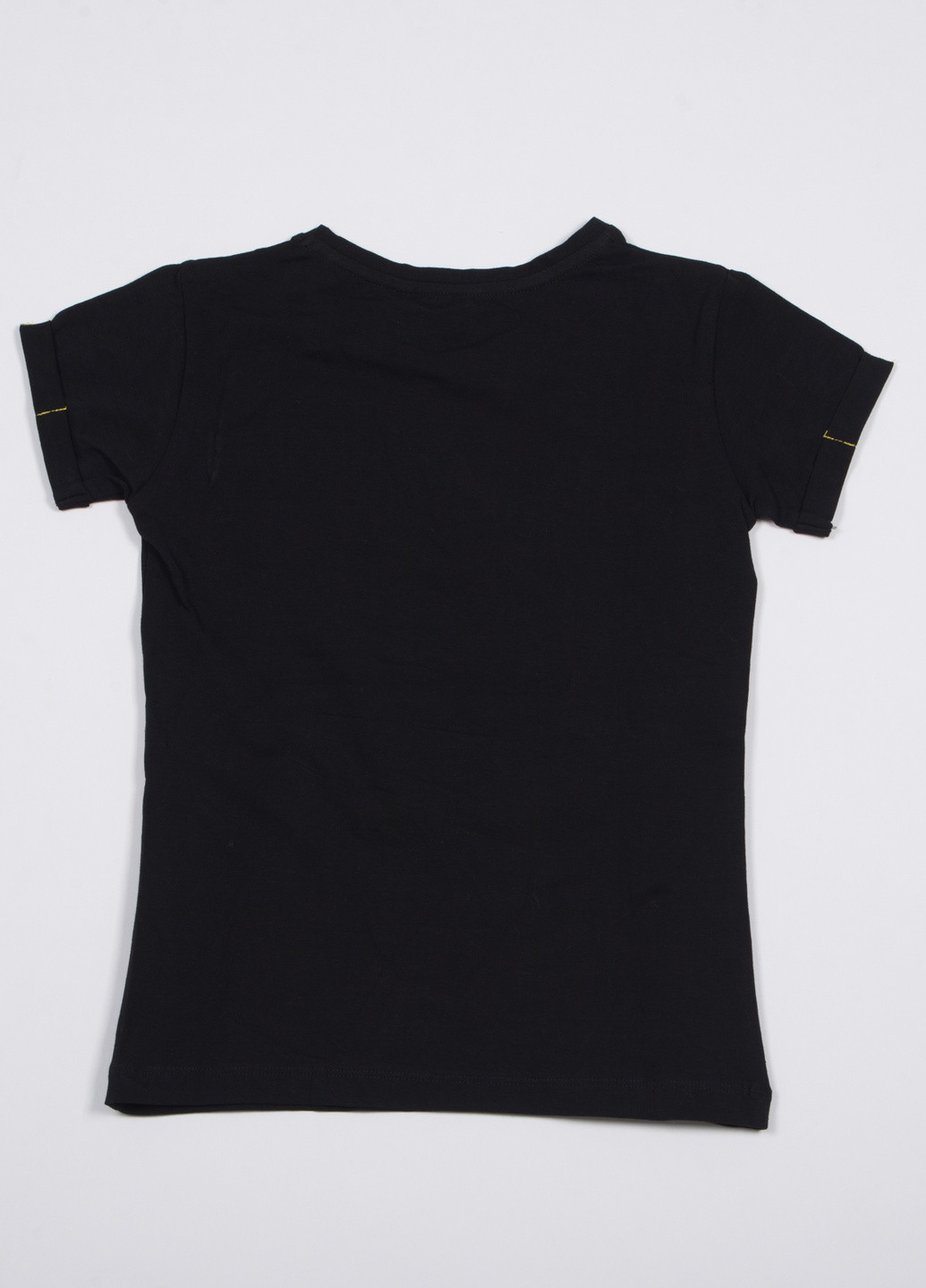 Чорна літня футболка TOM DU