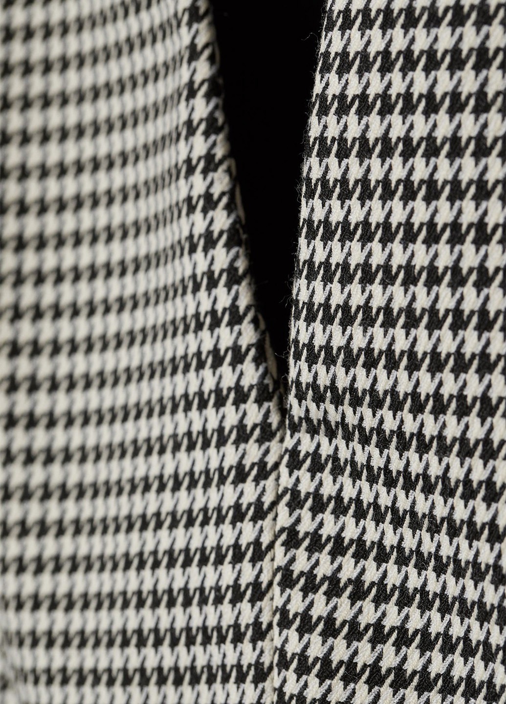 Черно-белое кэжуал платье футляр H&M с узором пье-де-пуль «гусиная лапка»