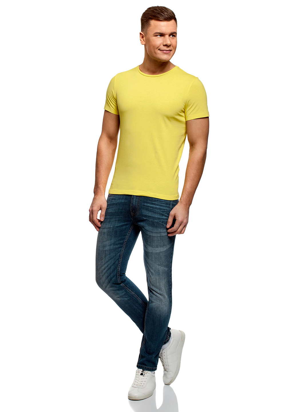 Жовта футболка Oodji