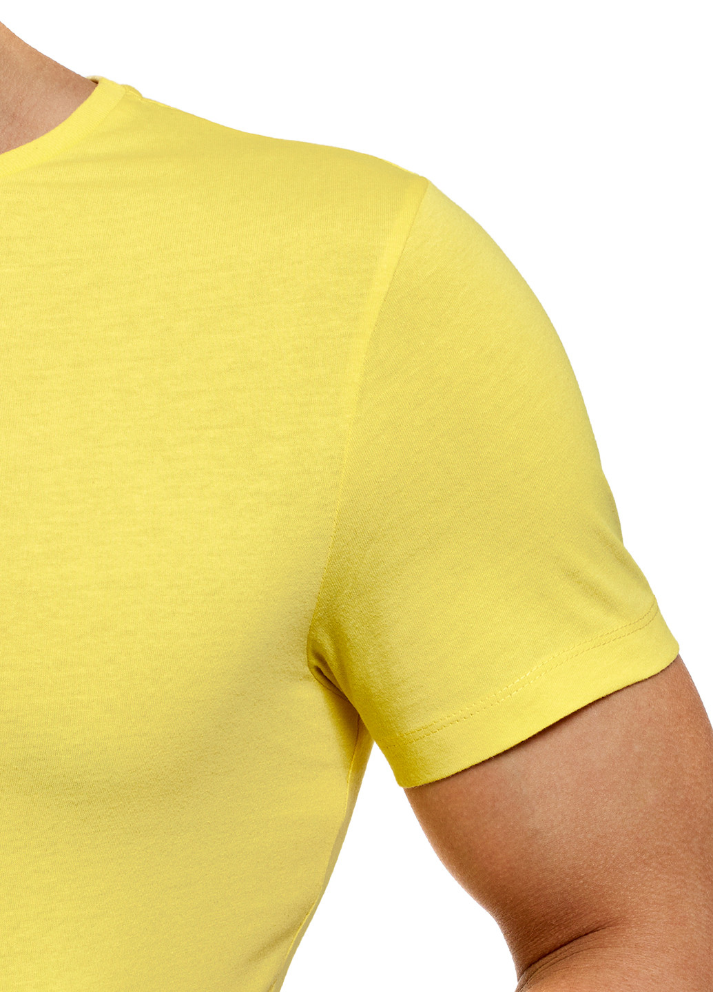 Желтая футболка Oodji