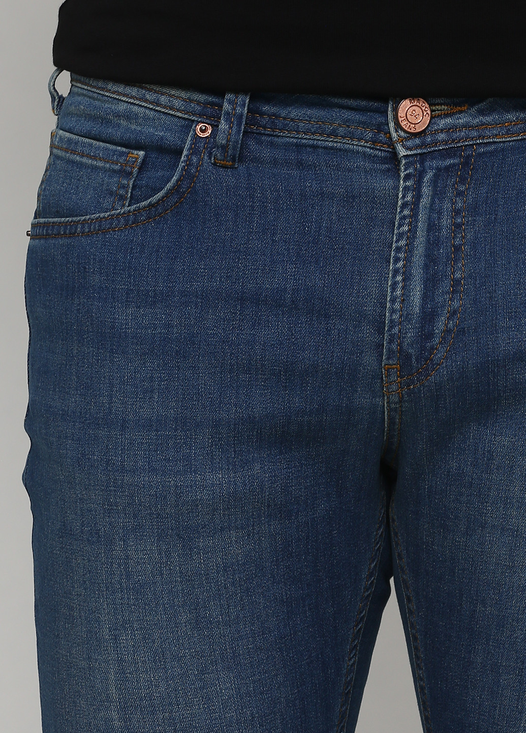 Синие демисезонные зауженные джинсы Madoc Jeans