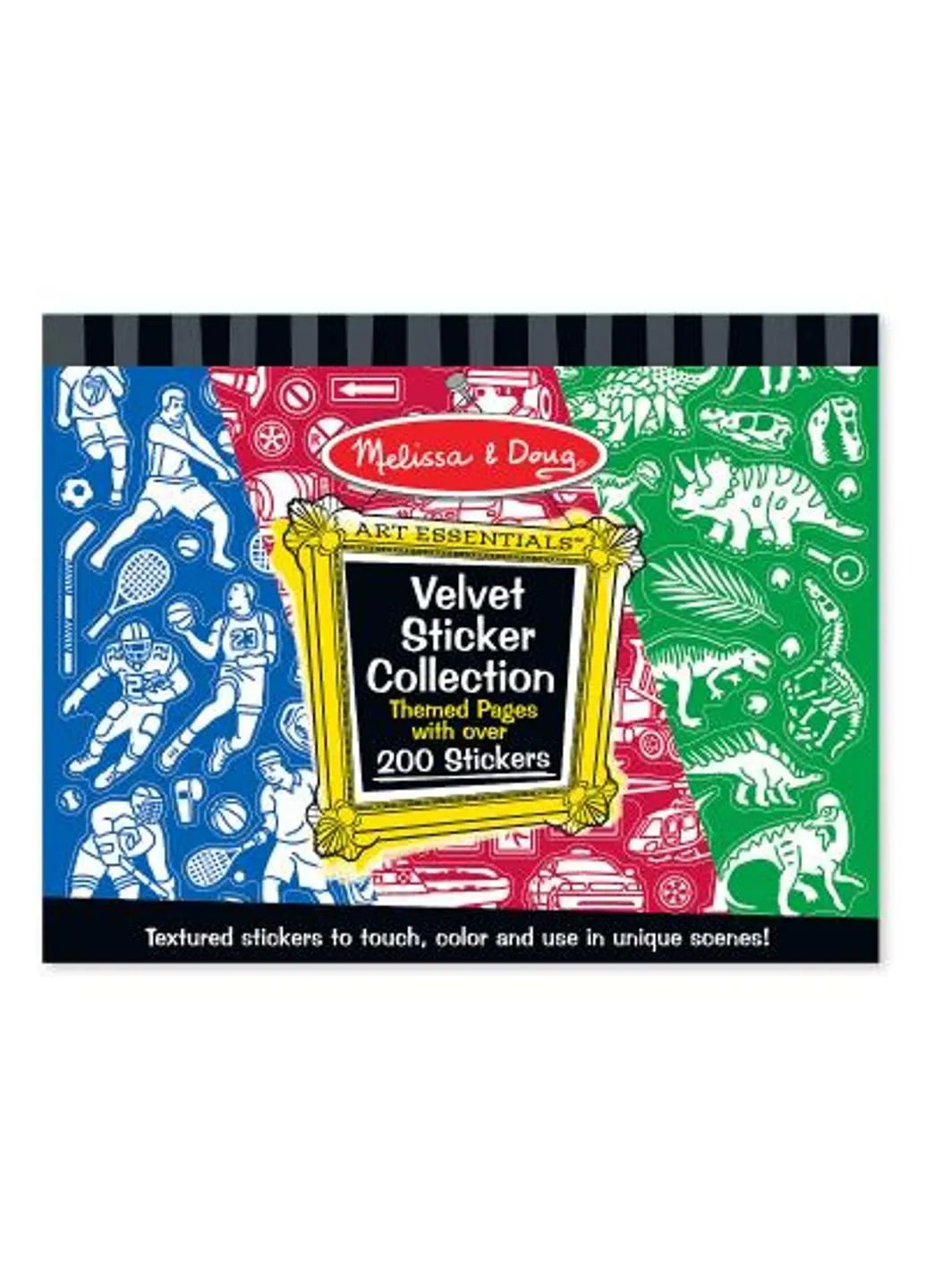 Набор для творчества вельветовые стикеры для мальчиков (MD4236) Melissa&Doug (249599395)