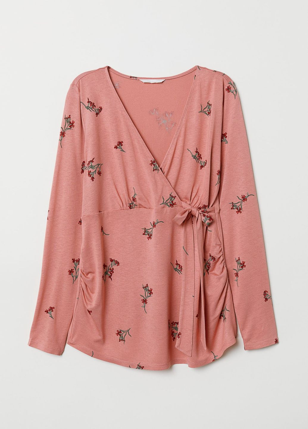 Розовая летняя блуза для беременных H&M