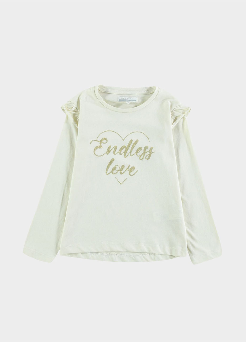 Белый демисезонный кэжуал лонгслив Piazza Italia с надписями