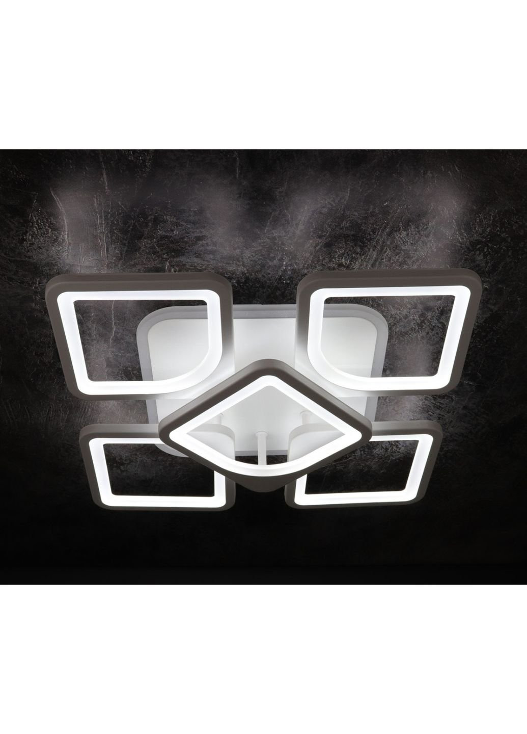 Люстра потолочная LED с пультом A2281/4+1S-RGB-wh Белый 11х40х40 см. Sunnysky (253630595)