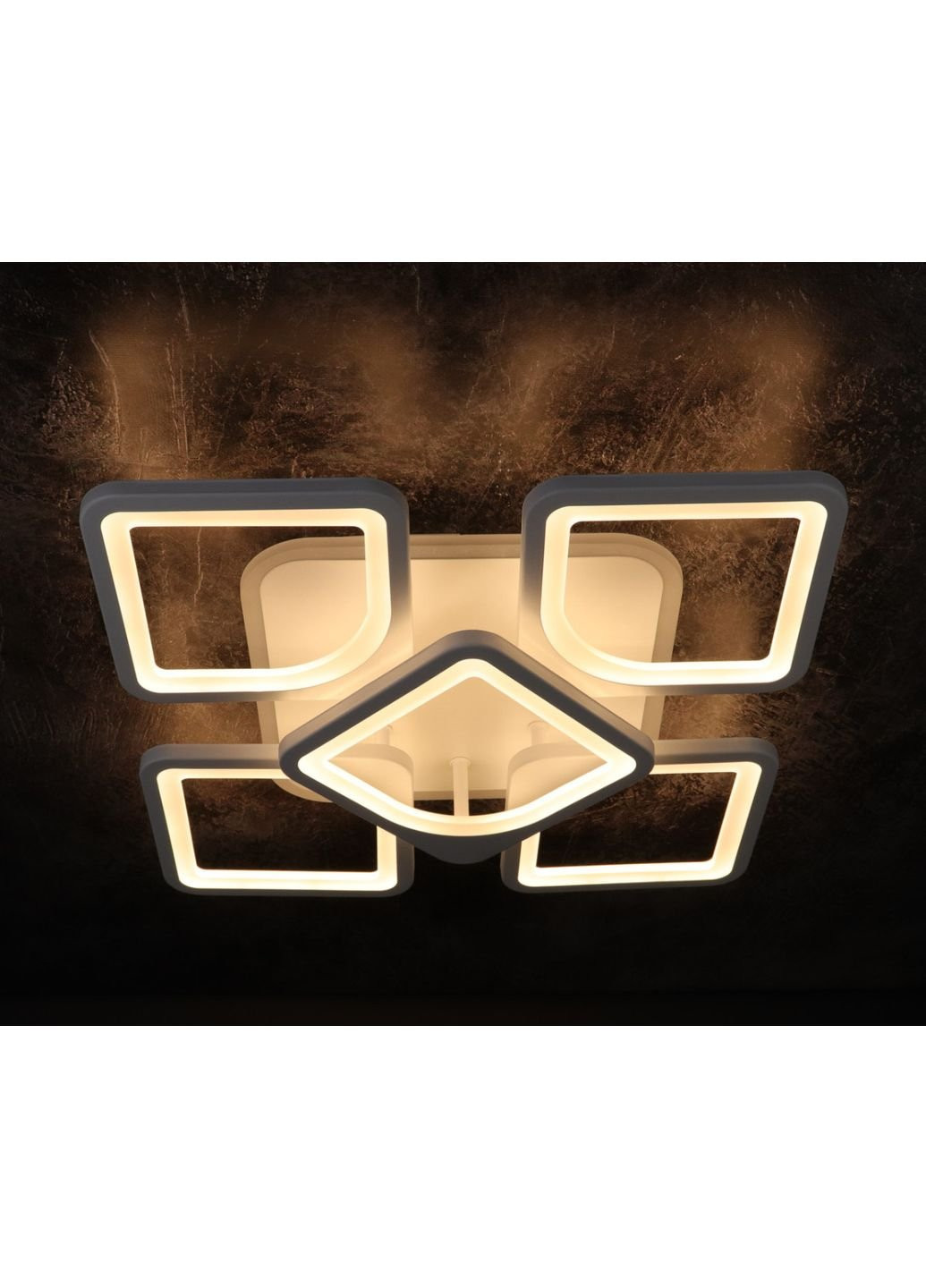 Люстра потолочная LED с пультом A2281/4+1S-RGB-wh Белый 11х40х40 см. Sunnysky (253630595)