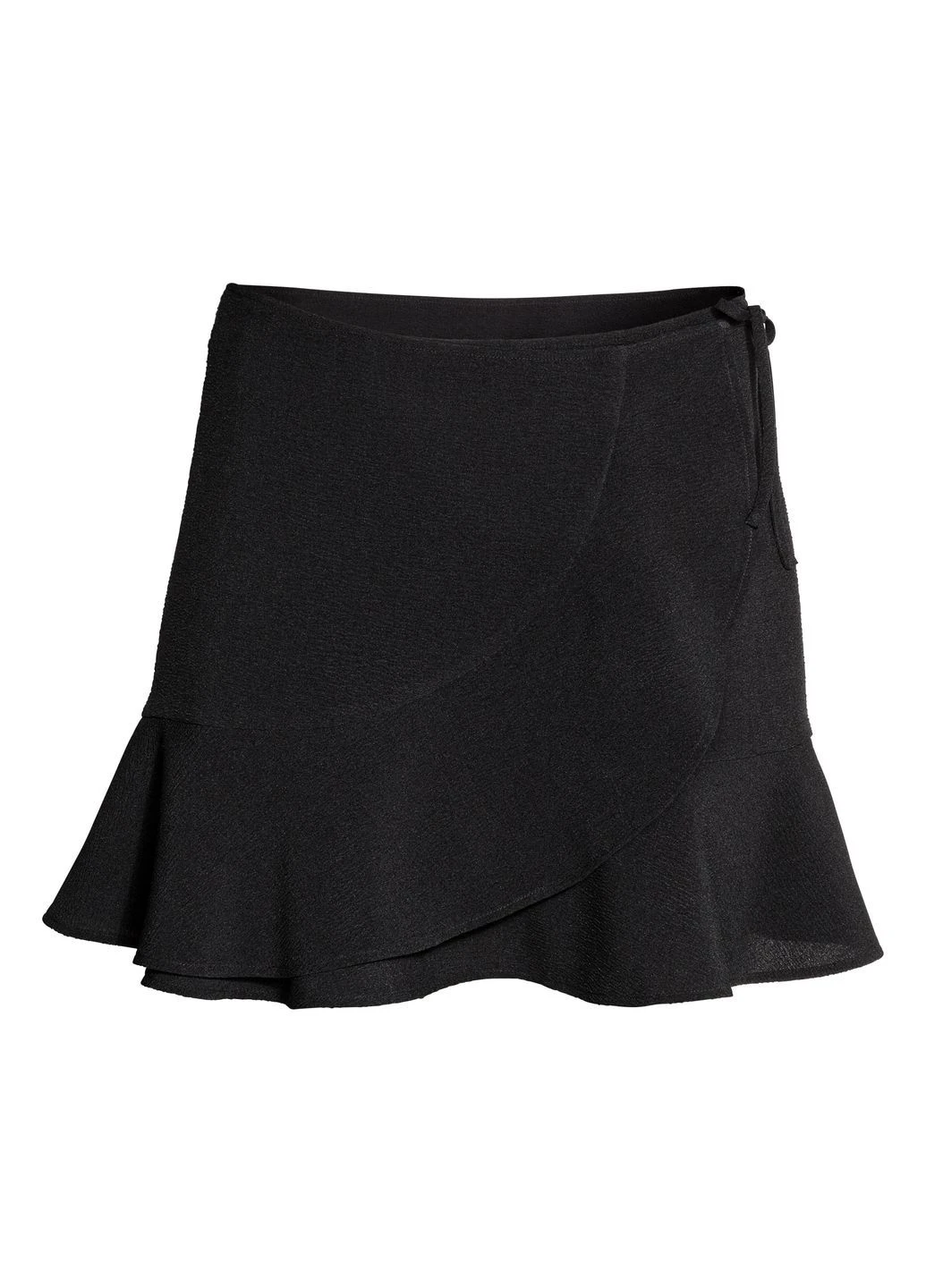 Черная однотонная юбка H&M