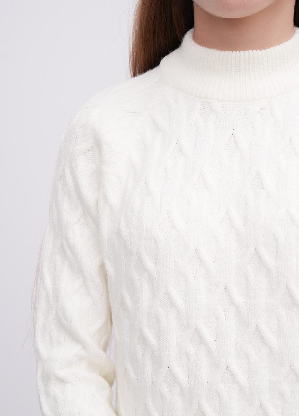 Молочный зимний свитер EQUILIBRI