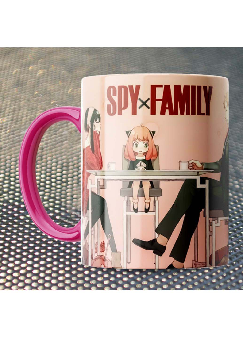 Чашка Fan Girl семья шпионов розовая 330 мл (254915279)