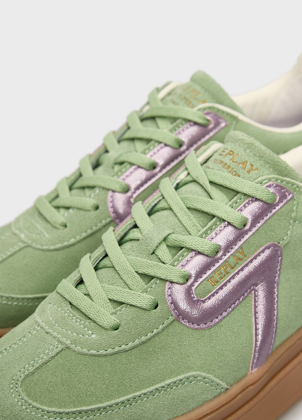 Кроссовки Replay светло-зелёные всесезоны (346673400)