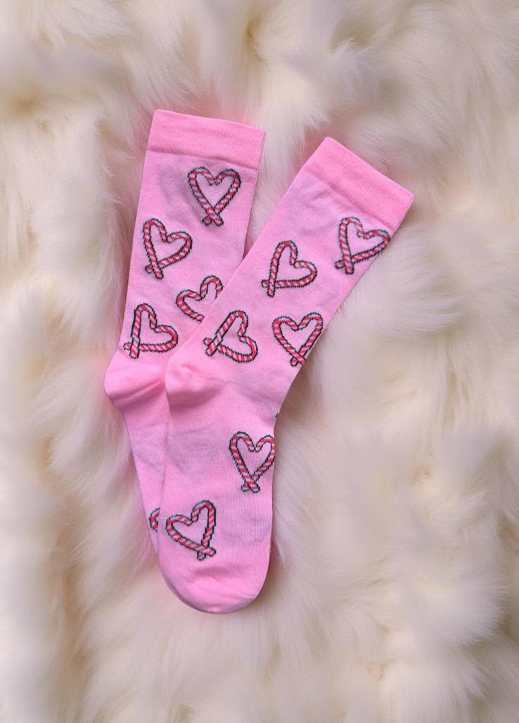 Розовые носки сердечки (366116083)