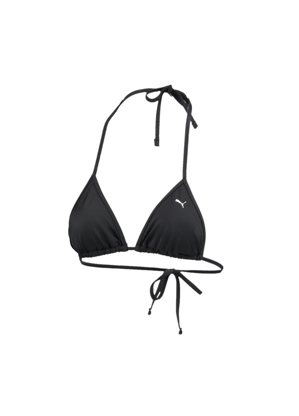 Черный демисезонный лиф для плавания swim women triangle bikini top Puma