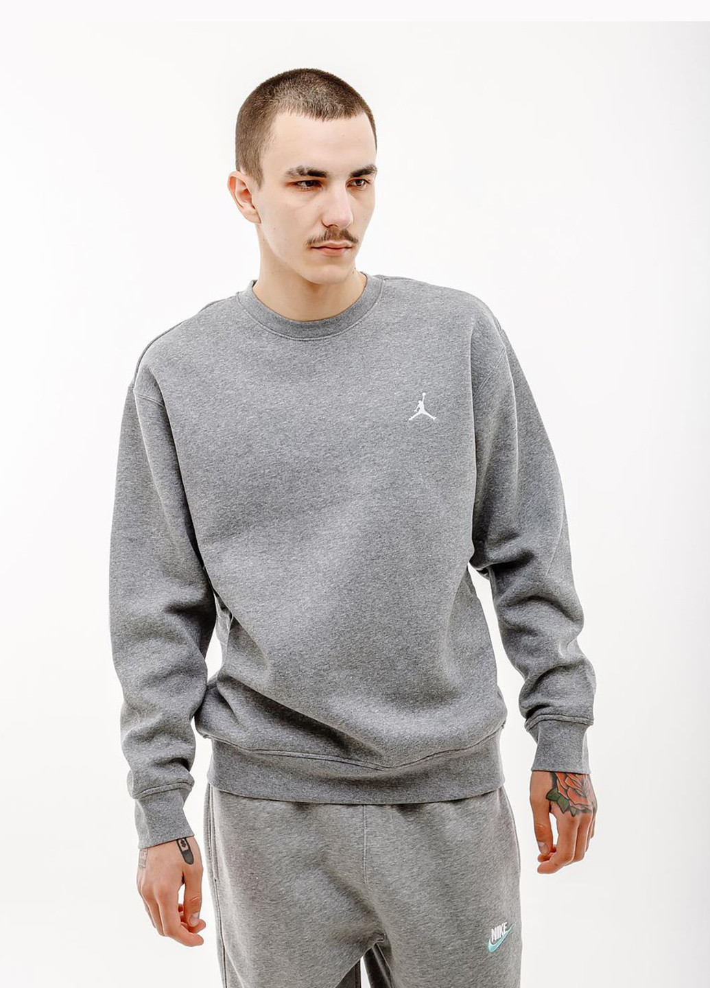 Комбинированный свитшот fj7776-091 Jordan логотип без декора (321302903)