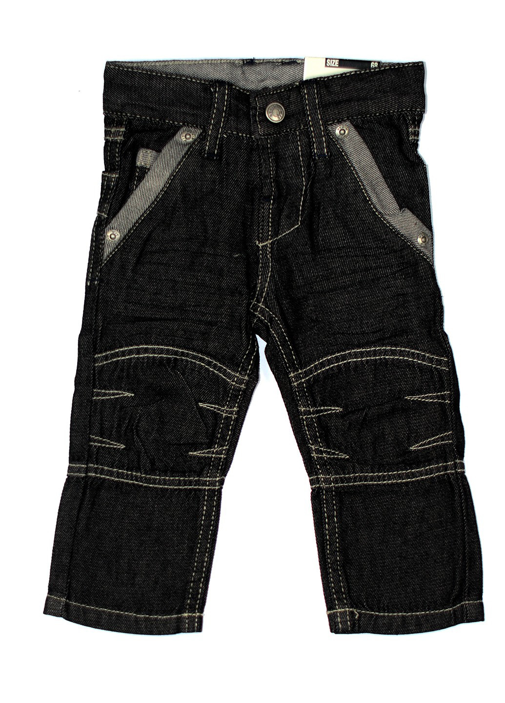 Черные демисезонные прямые джинсы Wojcik