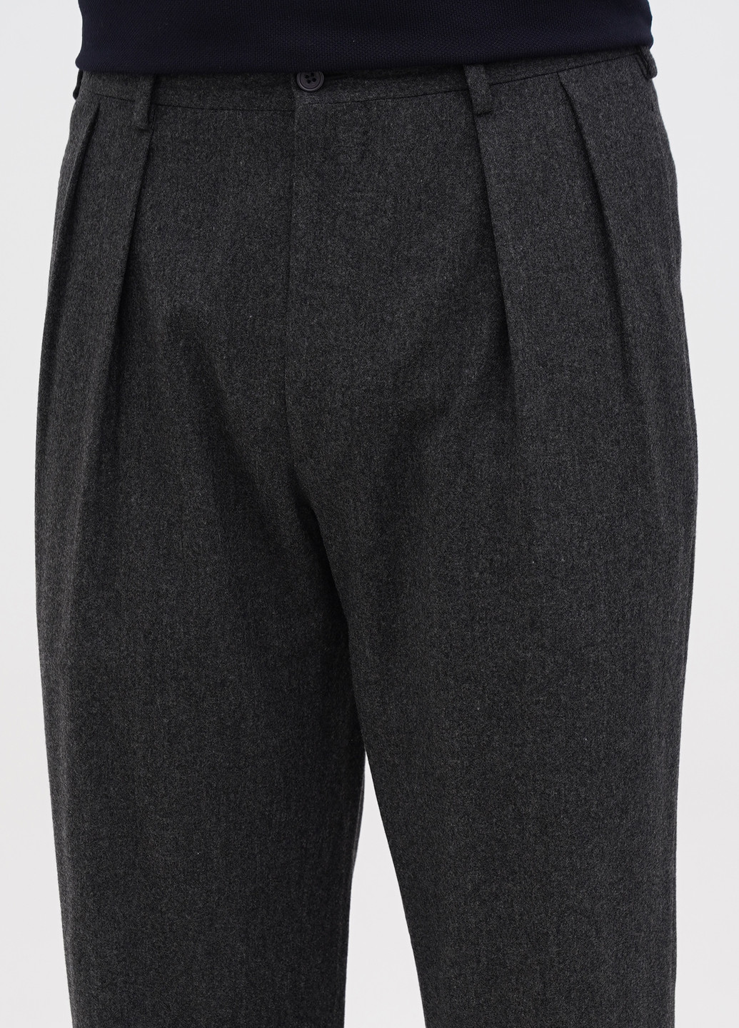 Темно-серые кэжуал демисезонные прямые, укороченные брюки Ralph Lauren