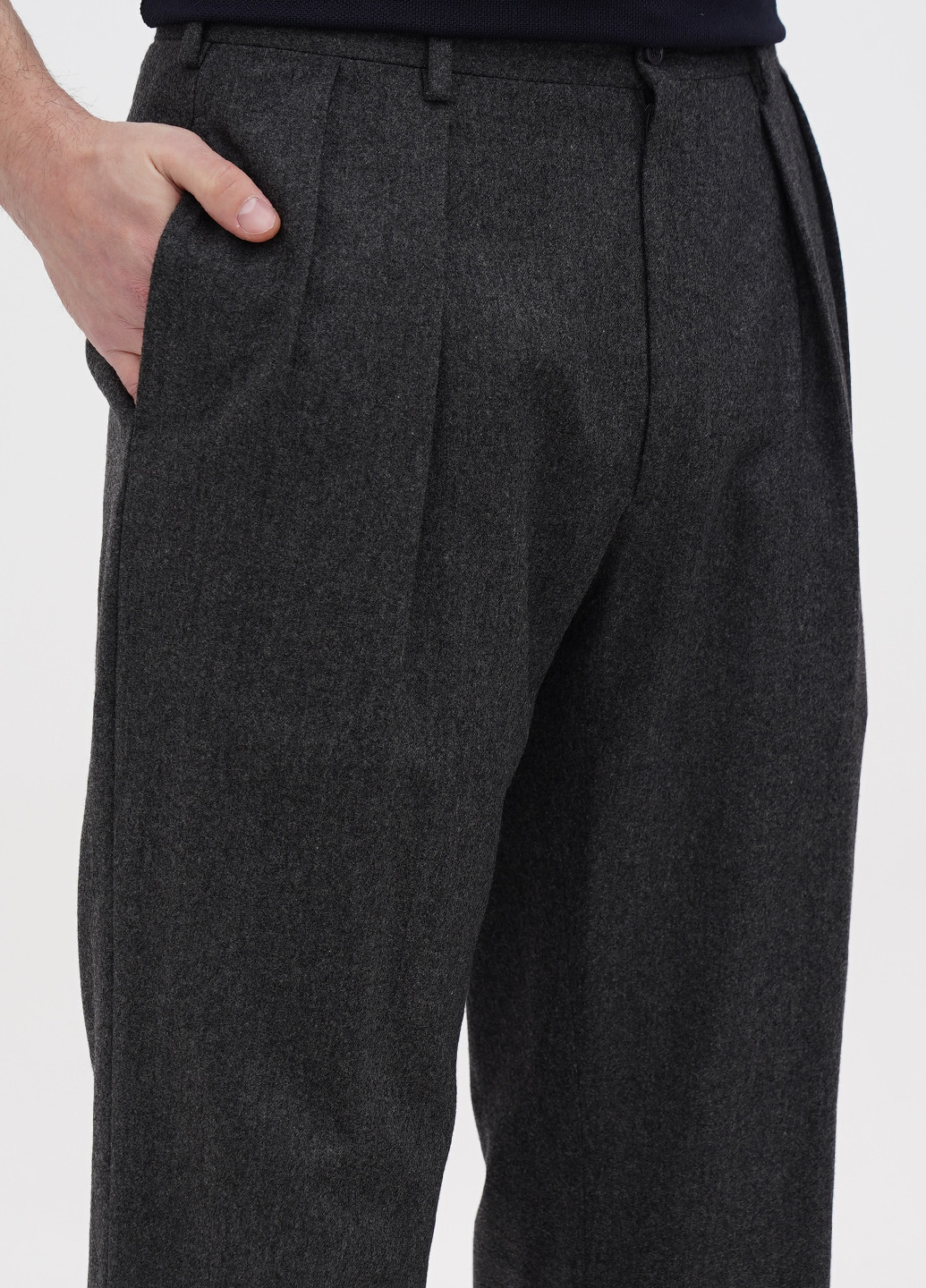 Темно-серые кэжуал демисезонные прямые, укороченные брюки Ralph Lauren