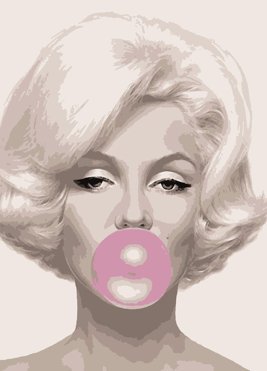 Картин по номерам "Очаровательная Мерилин" 50*60 см No Brand (254584118)