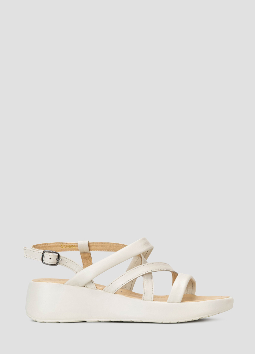 Молочные босоножки Alromaro с ремешком с белой подошвой