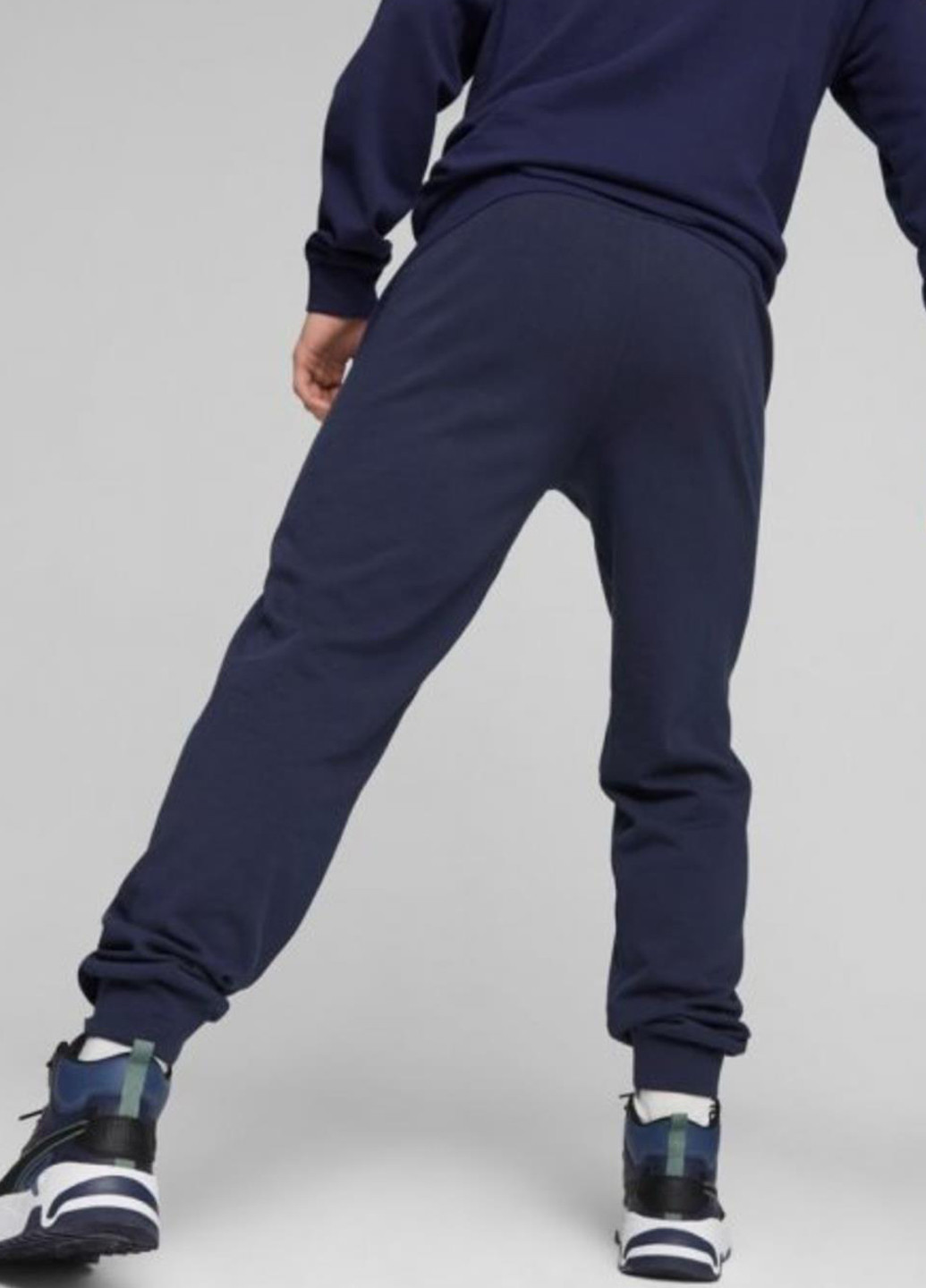 Синие спортивные демисезонные джоггеры брюки Puma