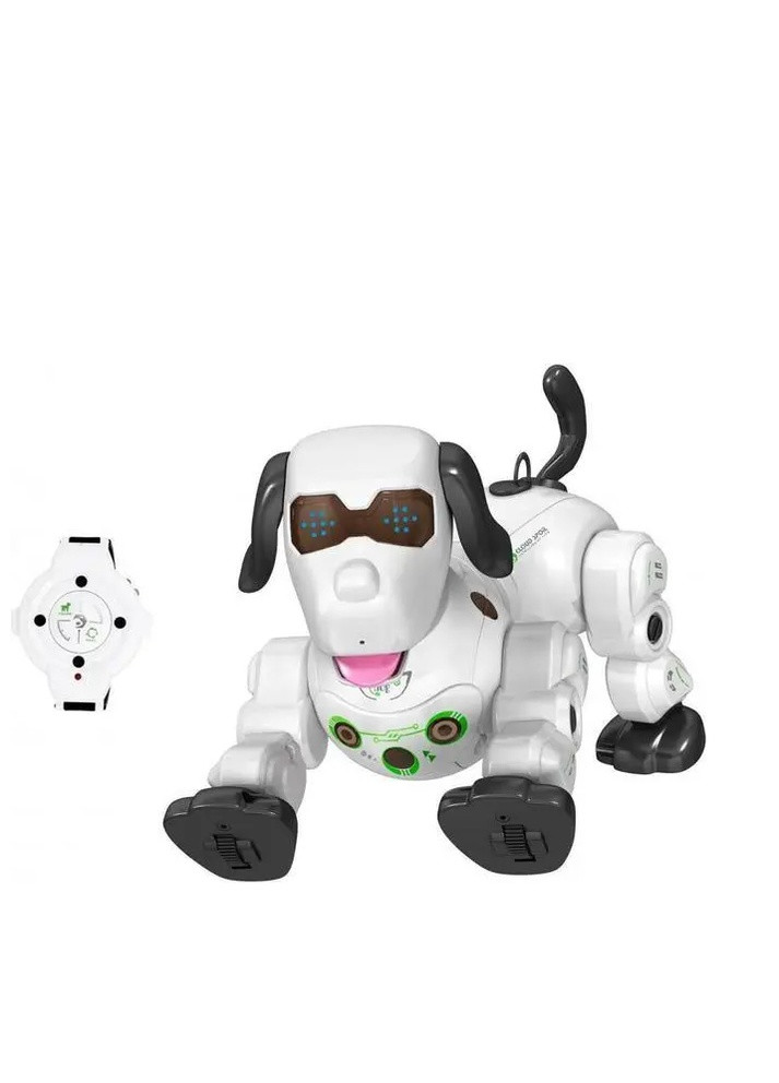 Собака Робот Интерактивная Игрушка На Пульт В Виде Часов, Свет, Звук, Реагирует На Прикосновения No Brand (253742680)