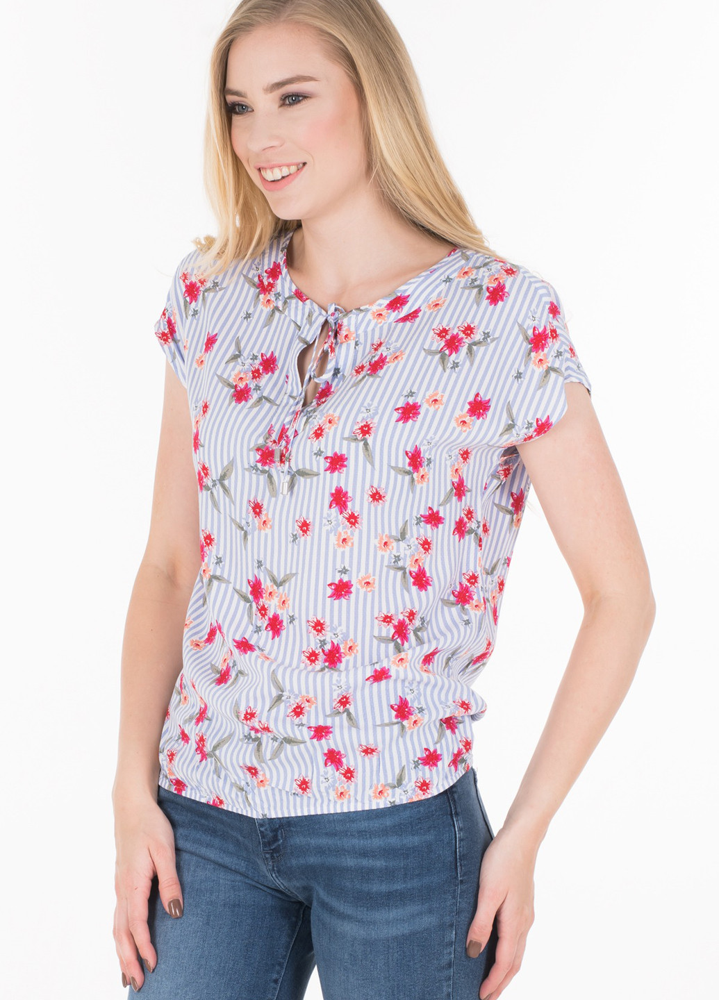 Голубая блуза Tom Tailor