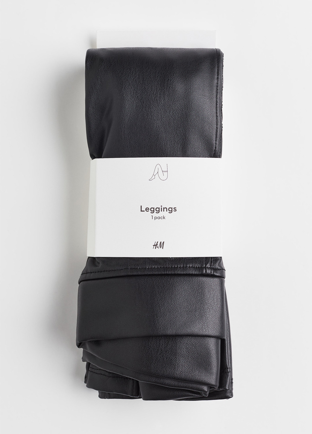 Черные демисезонные леггинсы H&M