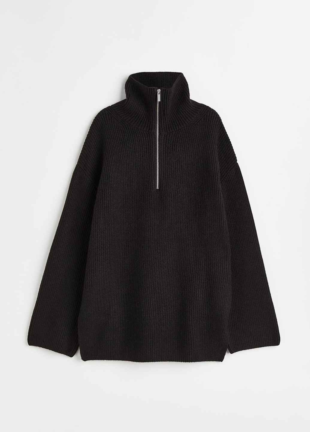 Чорний зимовий светр H&M