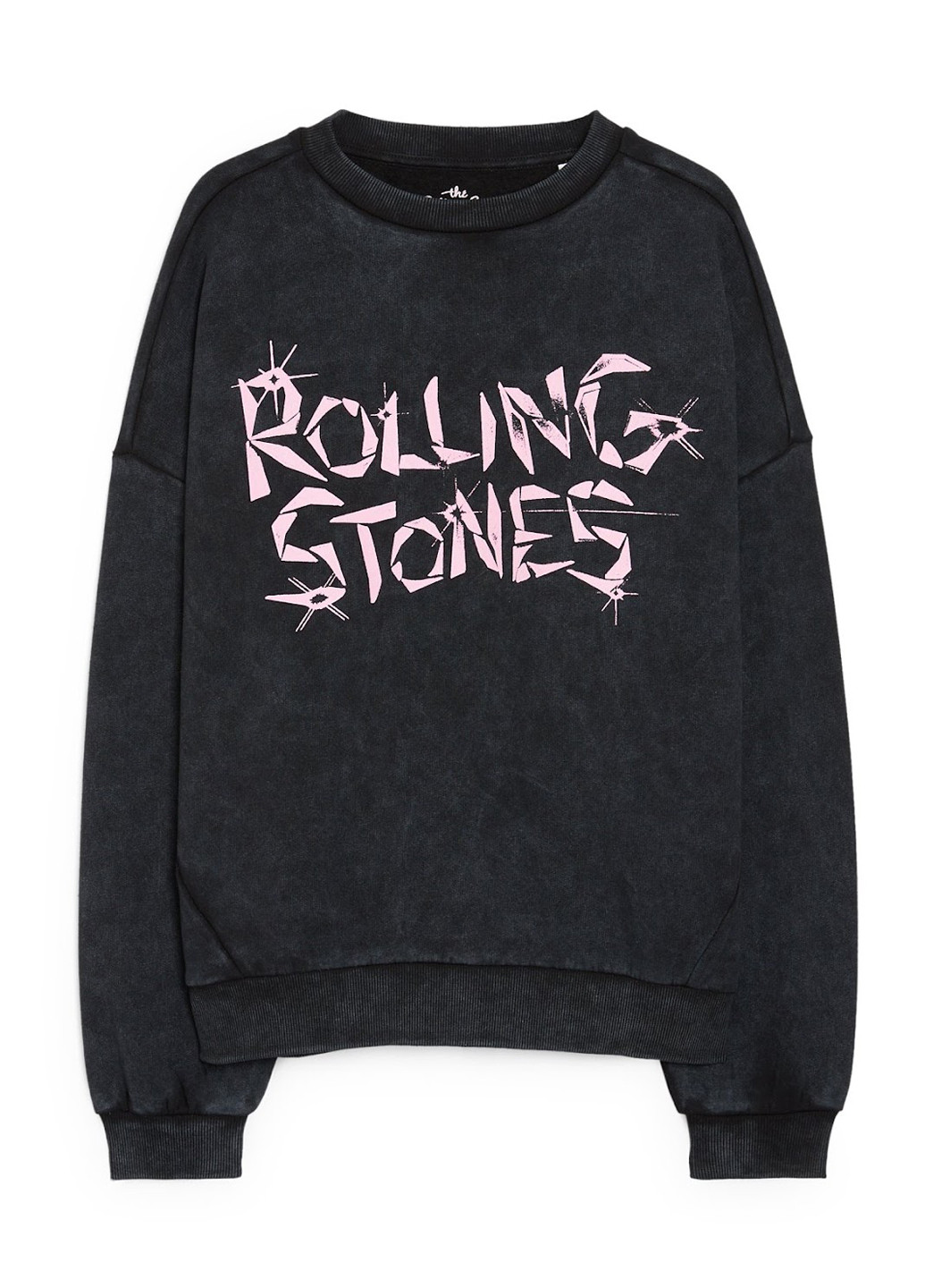 Чорний світшот C&A рок-гурт без декору (322945561)