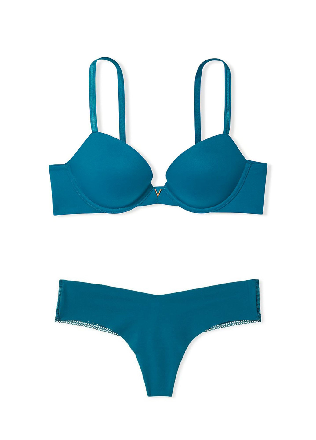 Бирюзовый демисезонный комплект (бюстгальтер, трусики) Victoria's Secret