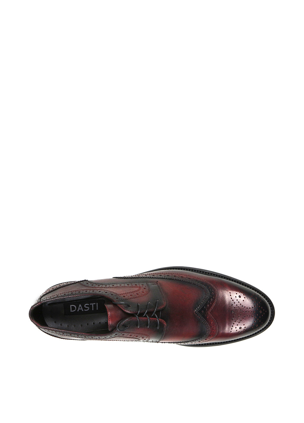Темно-вишневые классические туфли Dasti на шнурках