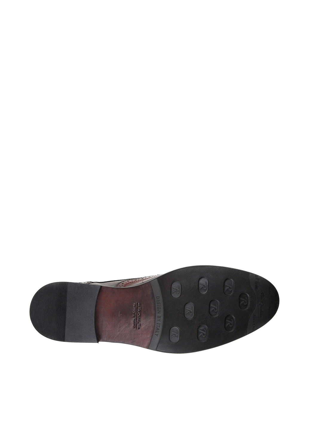 Темно-вишневые классические туфли Dasti на шнурках