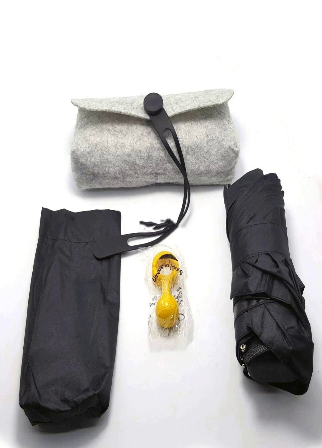Дорожный карманный мини зонт в чехле (02356988) Черный Francesco Marconi (205436447)