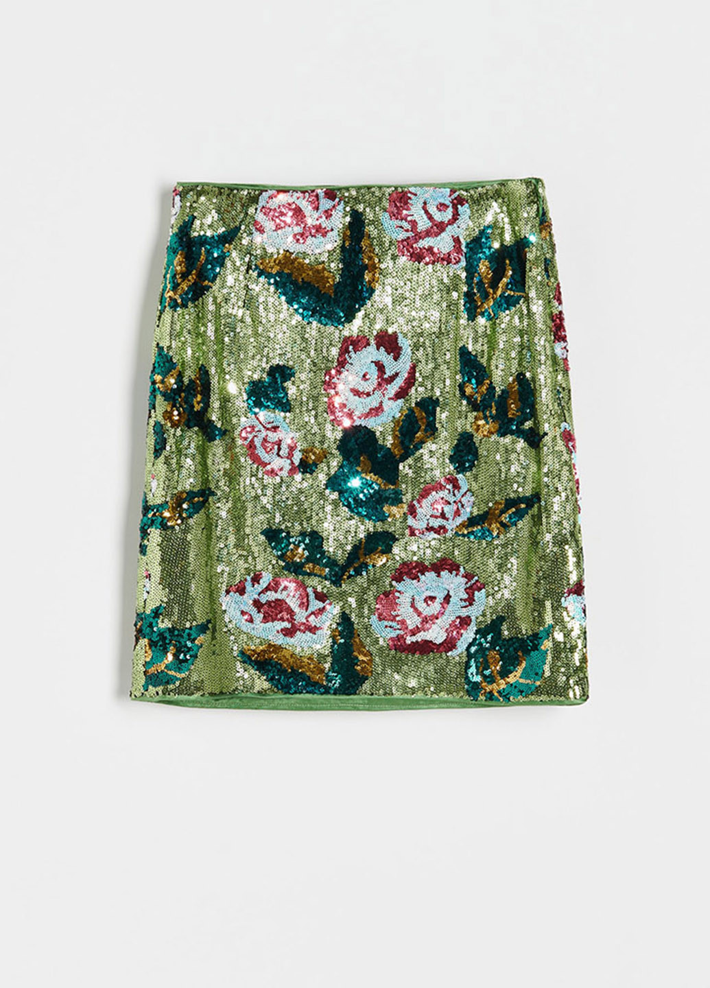 Салатовая кэжуал цветочной расцветки юбка Reserved