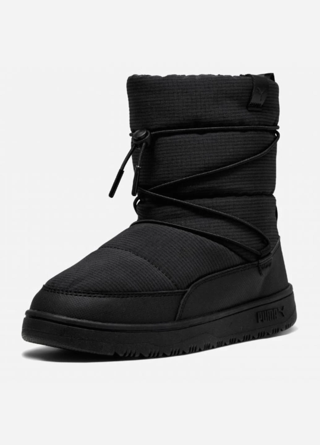 Черные дутики 39392001 Puma с логотипом