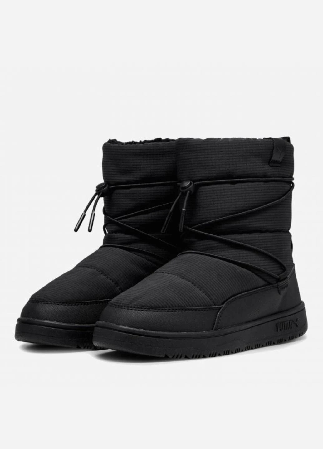 Черные дутики 39392001 Puma с логотипом