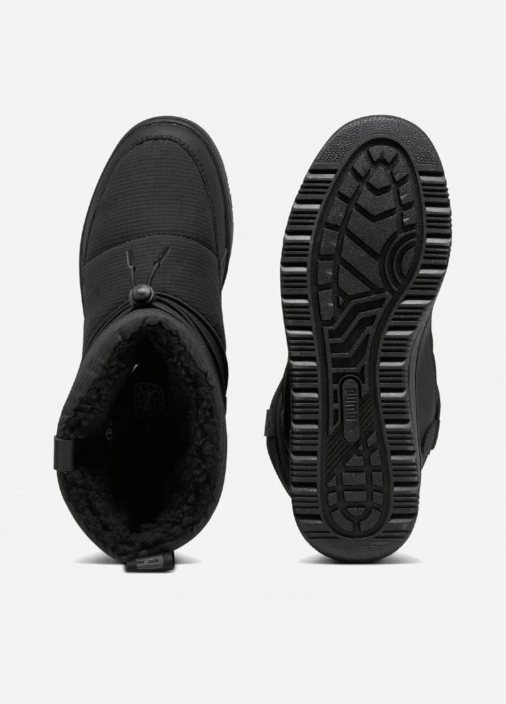 Черные дутики 39392001 Puma с логотипом