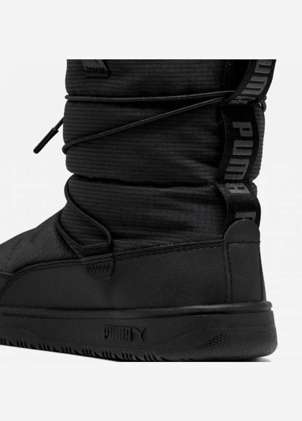 Черные дутики 39392001 Puma с логотипом