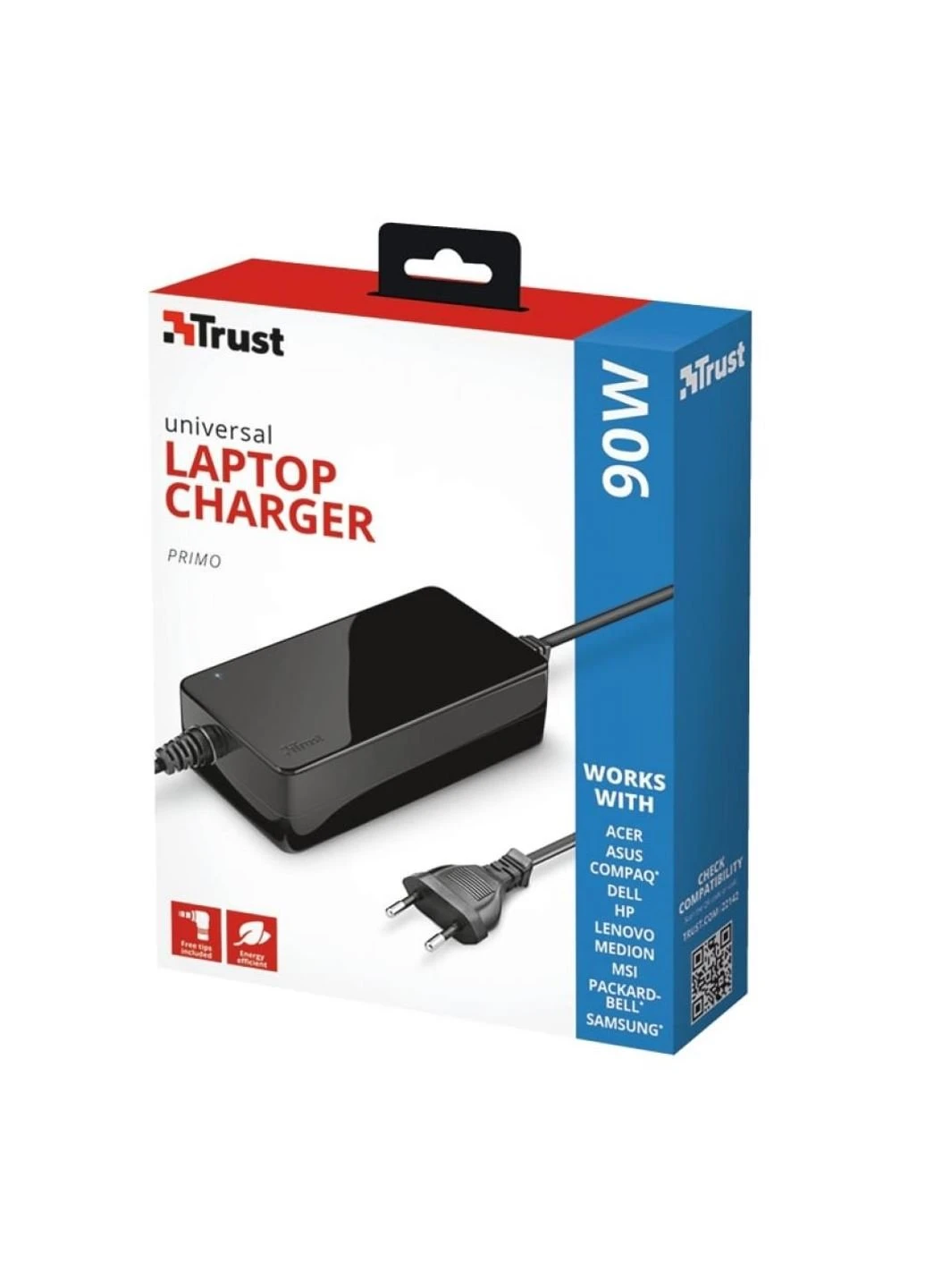 Блок питания к ноутбуку (22142_TRUST) Trust Primo 90W-19V Universal Laptop (250054382)