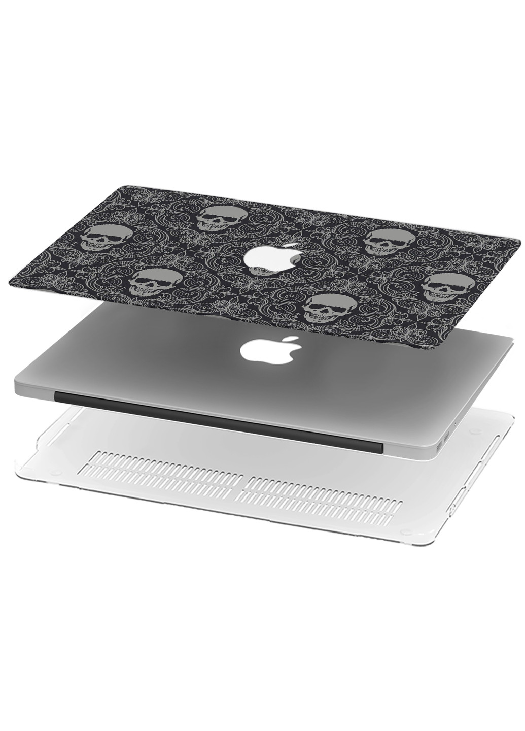 Чехол пластиковый для Apple MacBook Pro Retina 13 A1502 / А1425 Паттерн черепа (Skull pattern) (6352-2452) MobiPrint (218867597)