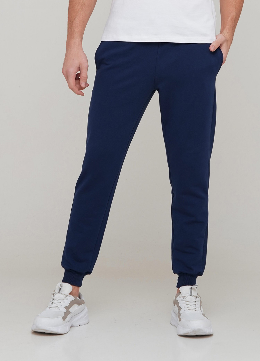 Синие спортивные демисезонные джоггеры брюки Trend Collection