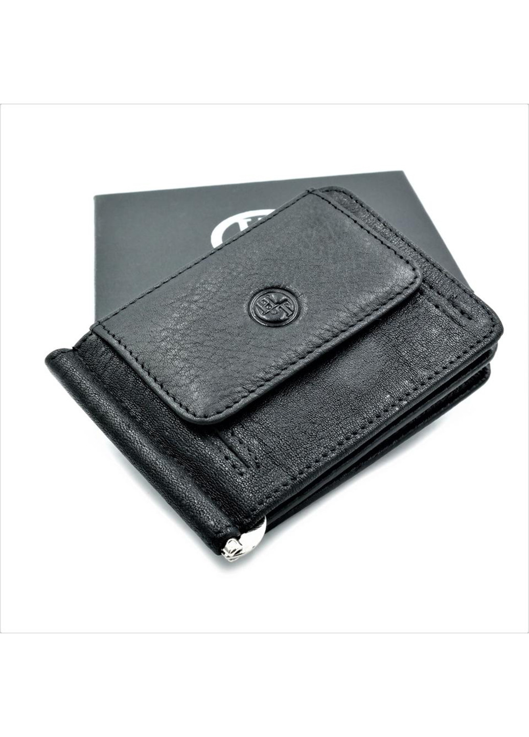Чоловічий шкіряний гаманець затискач 11х8х2 см H.T.Leather (255709754)