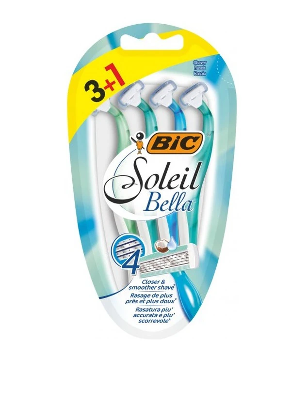 Набір бритв без змінних картриджів Soleil Bella 3 + 1 шт. Bic (248671123)