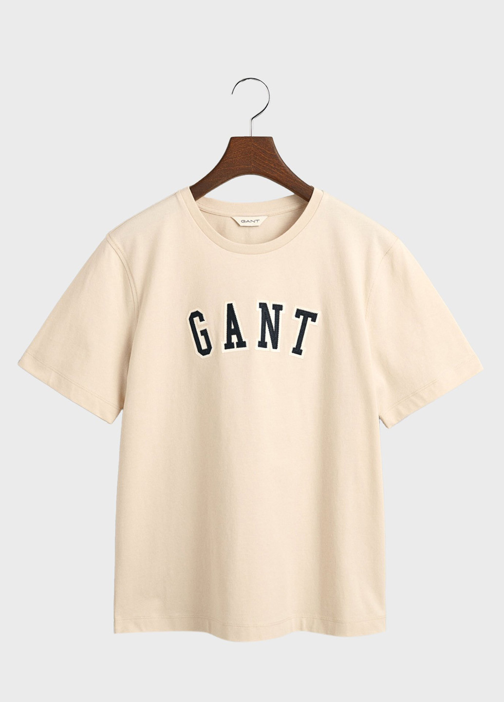 Бежева літня футболка Gant